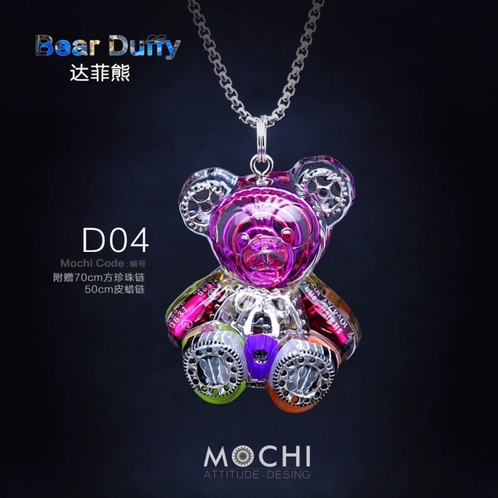 ダッフィーベアパンク風ネックレス