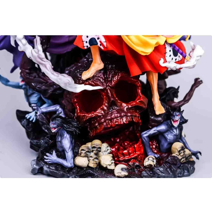 ワンピースGear4 不動明王ルフィ塗装済み完成品フィギュア