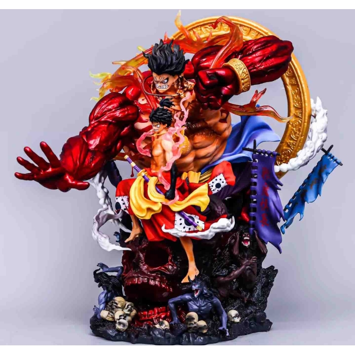 ワンピースGear4 不動明王ルフィ塗装済み完成品フィギュア