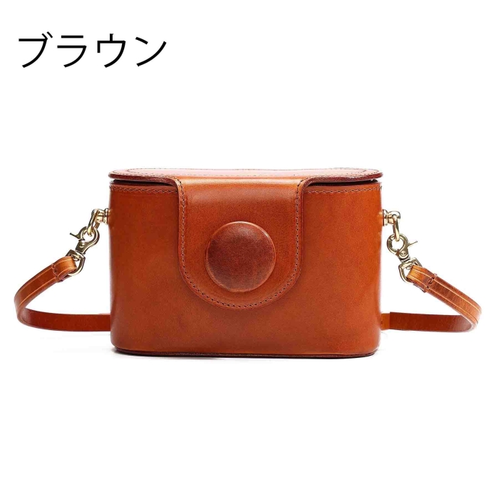 ハンドメイド本革カメラショルダーバッグ
